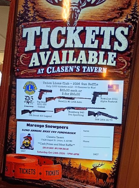 CLICK for Clasen's Tavern in Union INFO